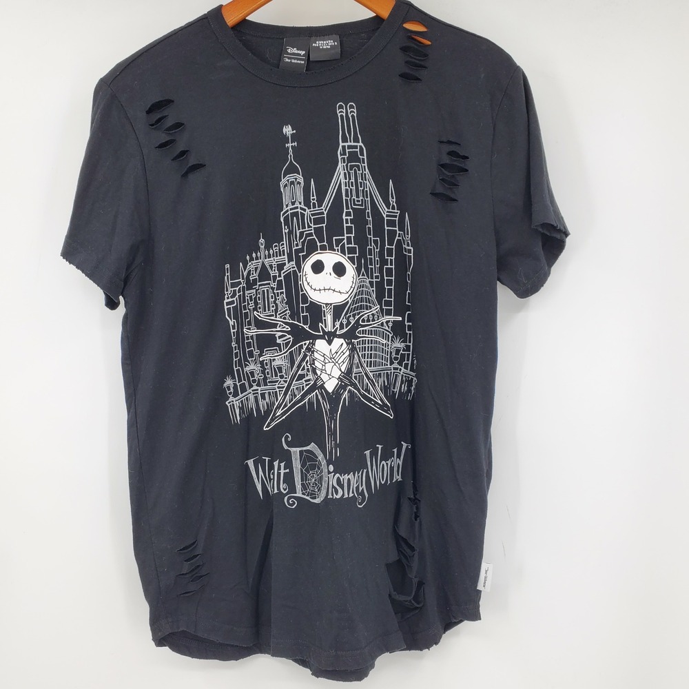 Disney Our Universe Nightmare Before Christmas Jack Skellington Distressed Tee M
